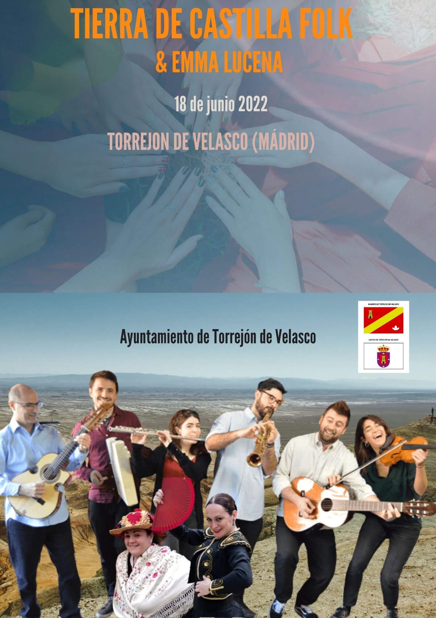 Cartel concierto Tierra de Castilla en Torrejón de Velasco